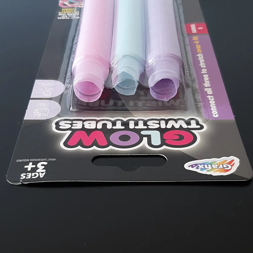 Twisti Tubes Pop Tube Sensory Fidget Toy Grafix 3-count - Picture 3 of 6